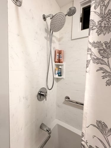 Customer photo review of All Metal Tub Spout With Built-In Diverter