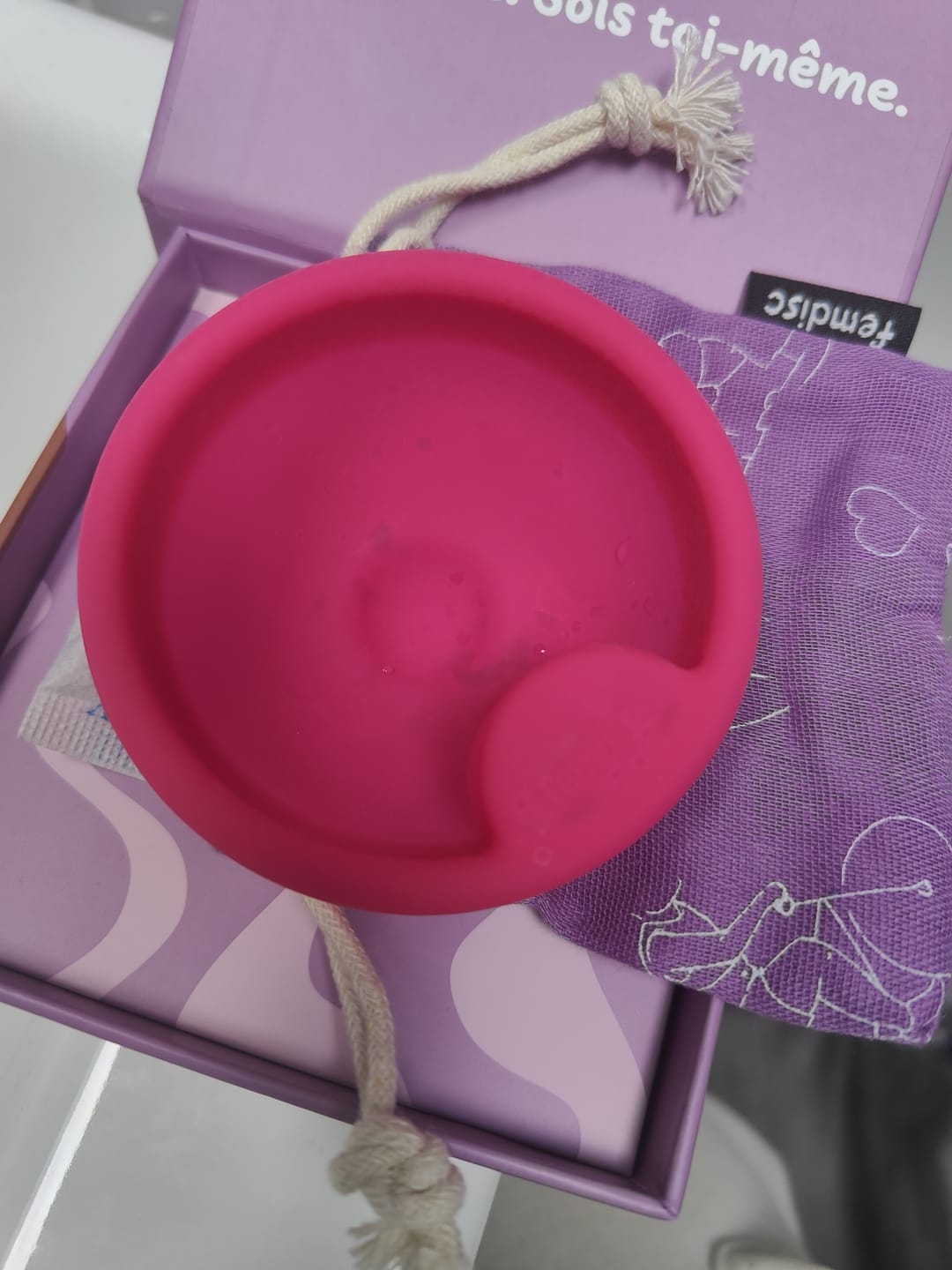 Customer photo review of 🎁 femdisc Einweg-Menstruationsscheibe (100% off)