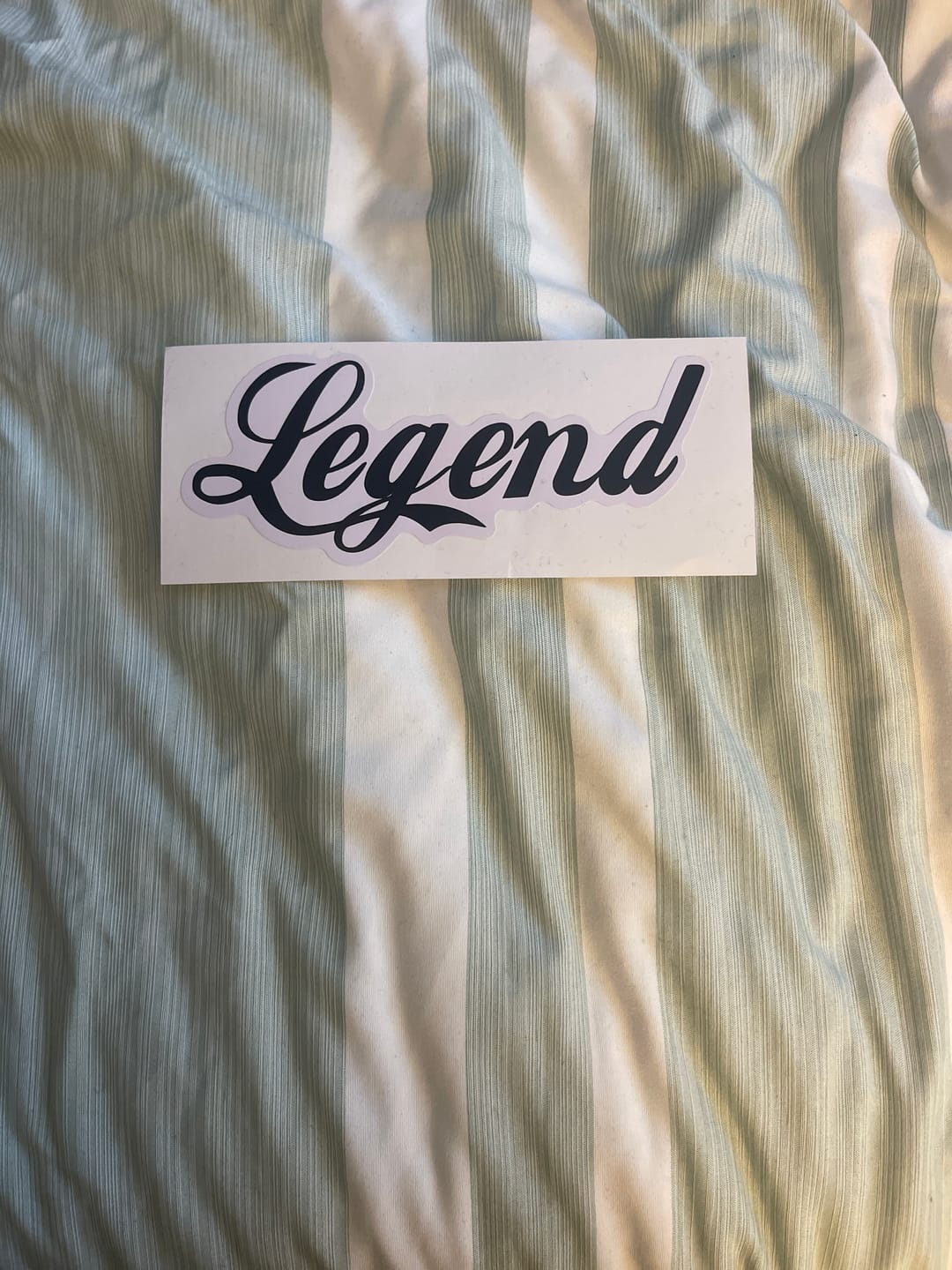 Customer photo review of Legend Decal