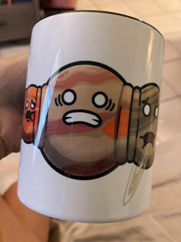 Customer photo review of Squishy Planets In-Color Mug