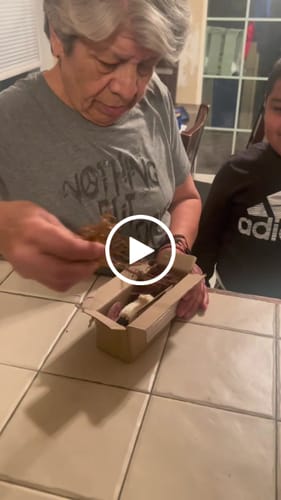 Customer video review of Dolly® Personalized Crochet Doll with Photo Card