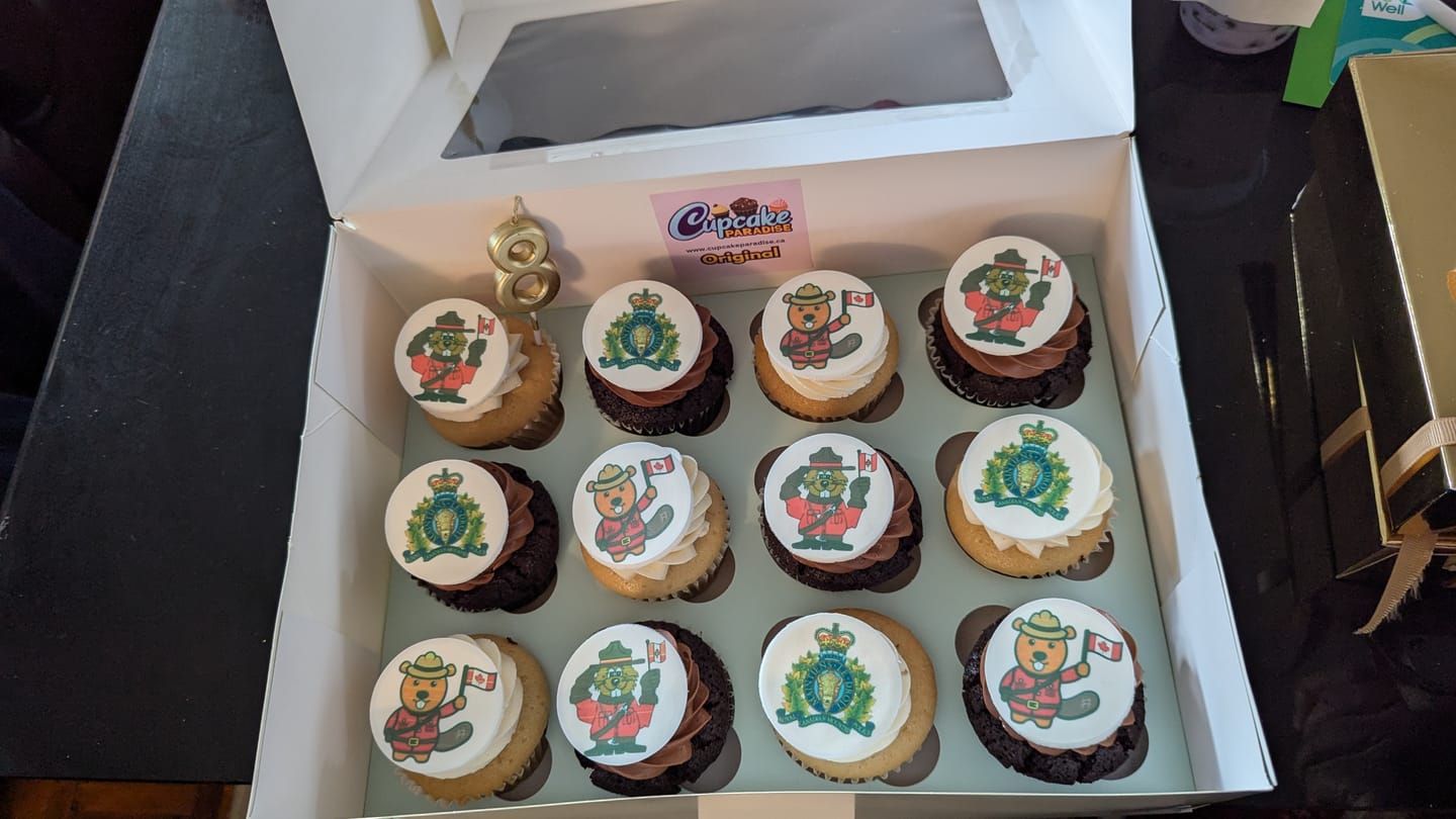 Customer photo review of Custom Logo / Photo Cupcakes