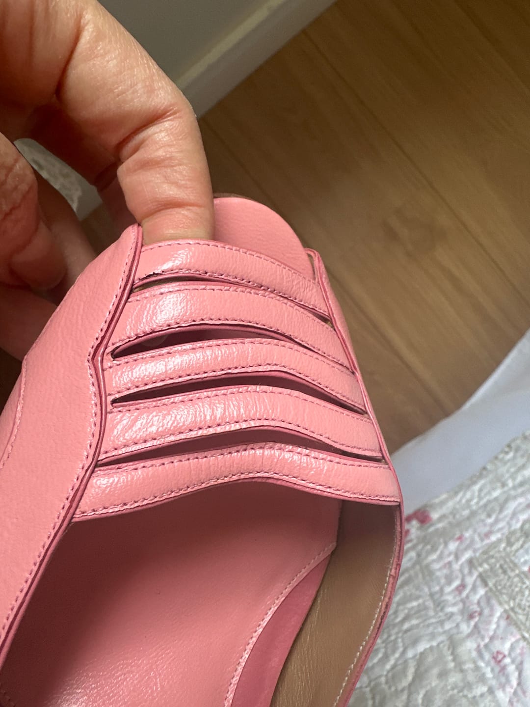 Customer photo review of Peep Toe Maribel Rosa