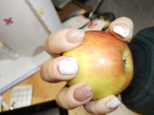 Birgit H. review of UV Top Coat: Gold Glitter Fine image 1 out of 1