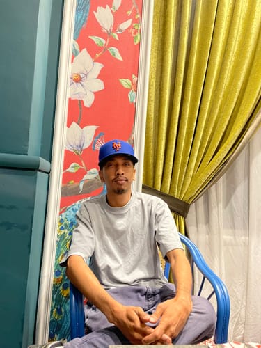 Customer photo review of 59FIFTY New York Mets Light Royal Black Undervisor Fitted