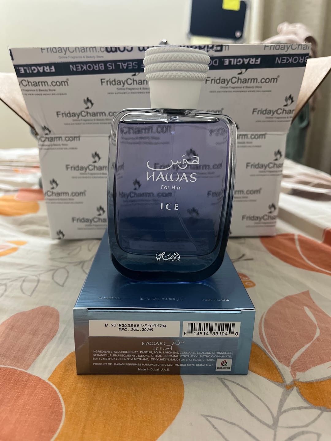 Customer photo review of Rasasi Hawas Ice Eau De Parfum For Men (2023 New Release)