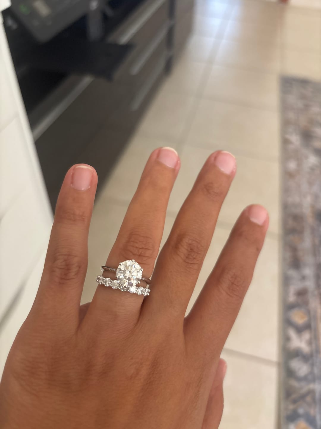 Customer photo review of Samira Moissanite Ring｜3ct