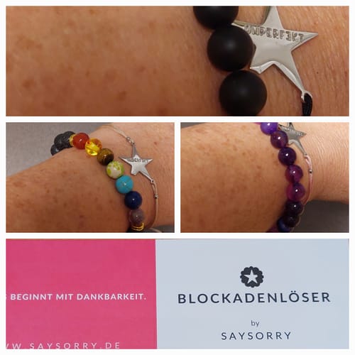 Simone B. review of »Don’t Panic - angstfrei« Armband aus echtem Lavendelachat image 1 out of 1