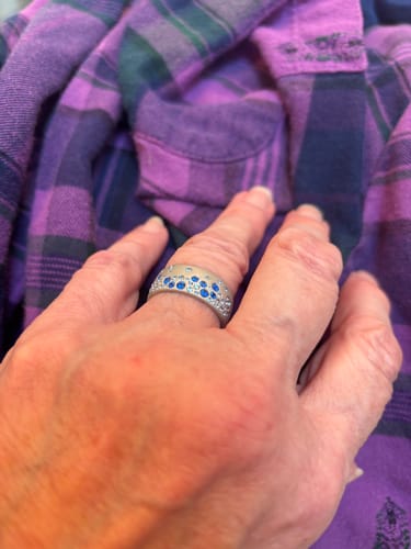 Customer photo review of Nebula Drop Ring