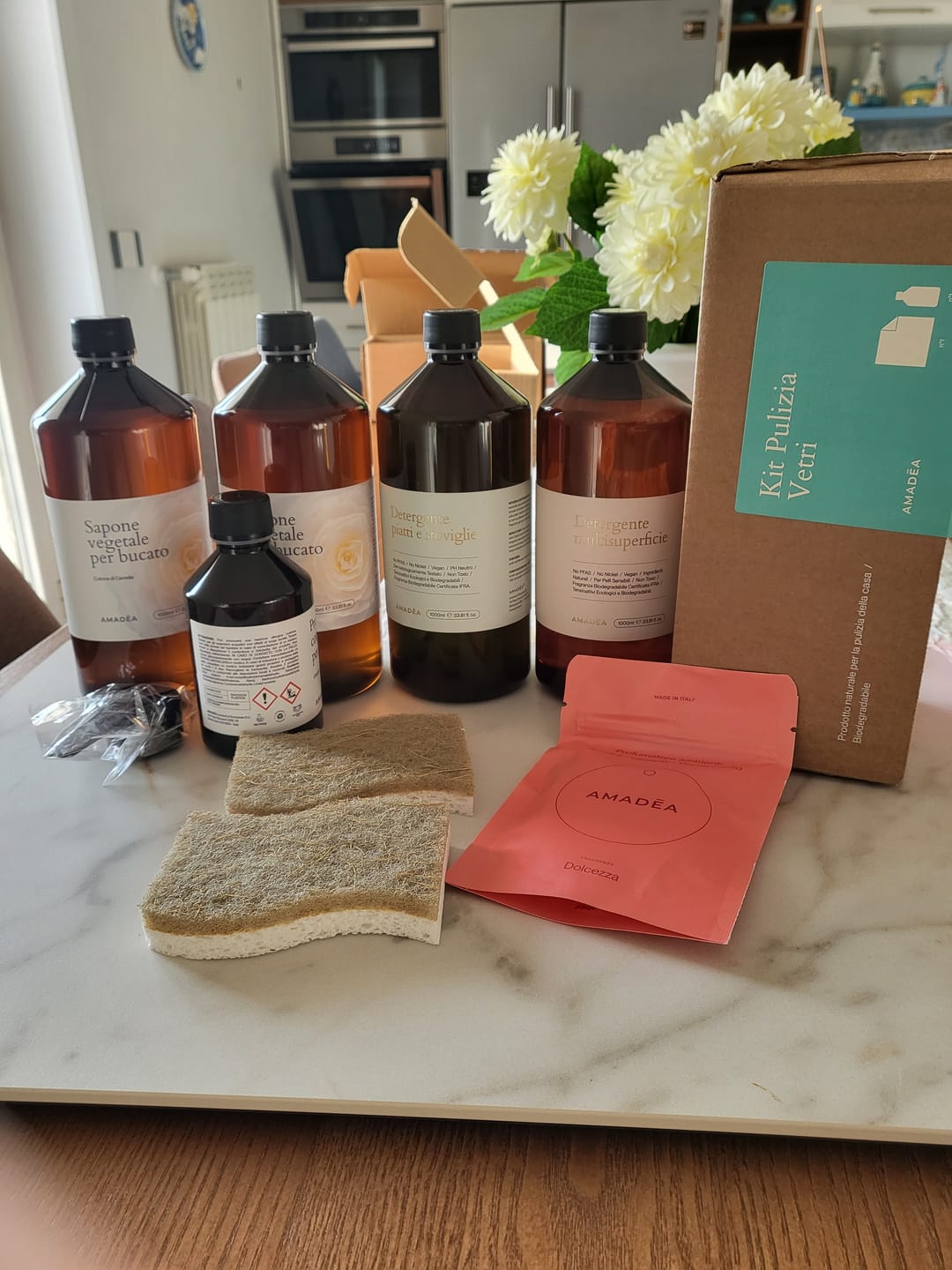 Customer photo review of Kit Vetri: Panno + Sapone Neutro