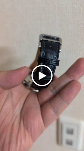 Customer video review of クロコダイルレザー 腕時計ベルト - ブラック