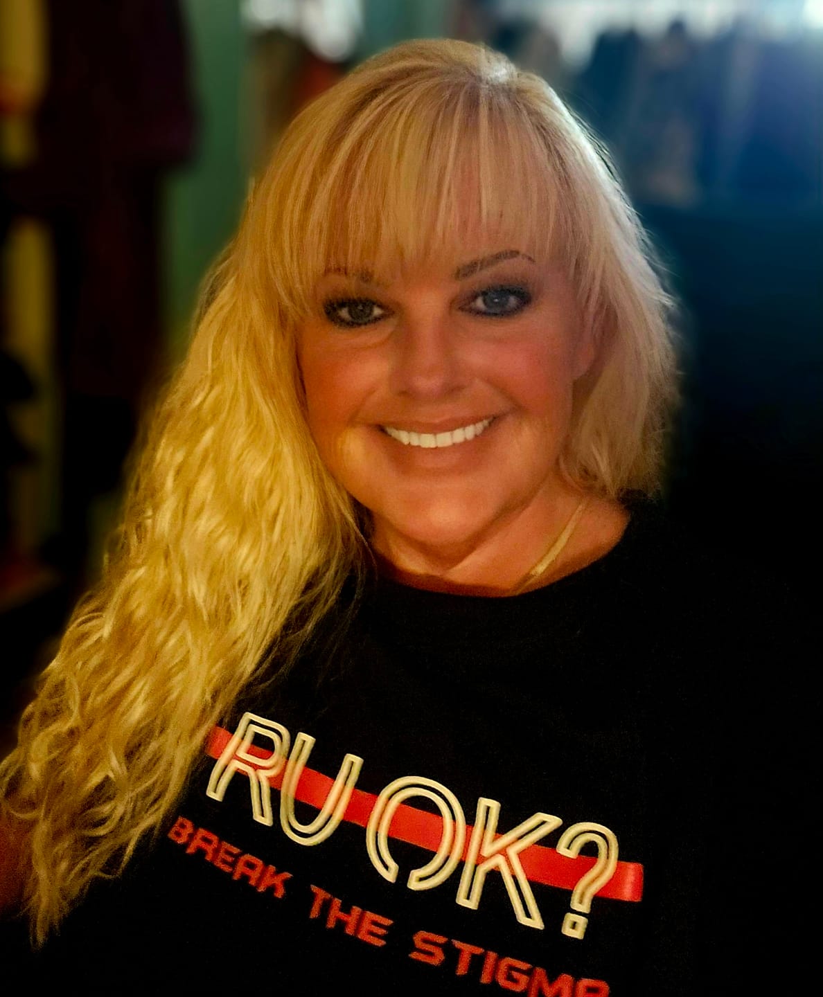 Customer photo review of Stigma-Breaking Unisex Tee- Red Line