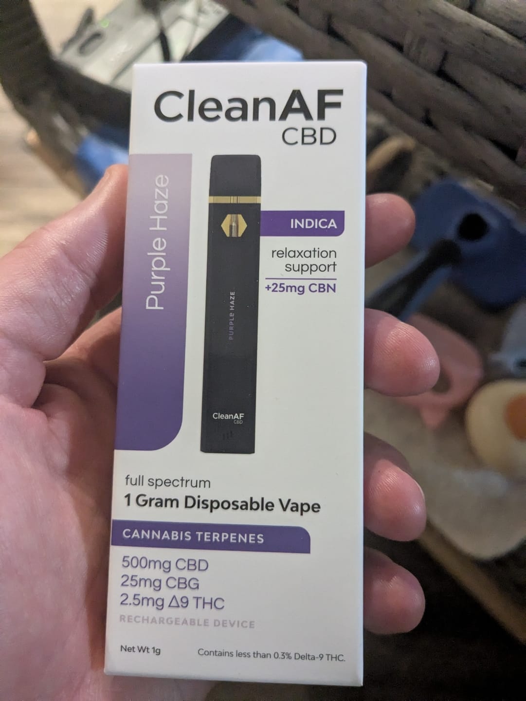 Customer photo review of Purple Haze THC Vape Pen