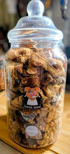 Customer photo review of Original Flavour Pork Scratching Jar