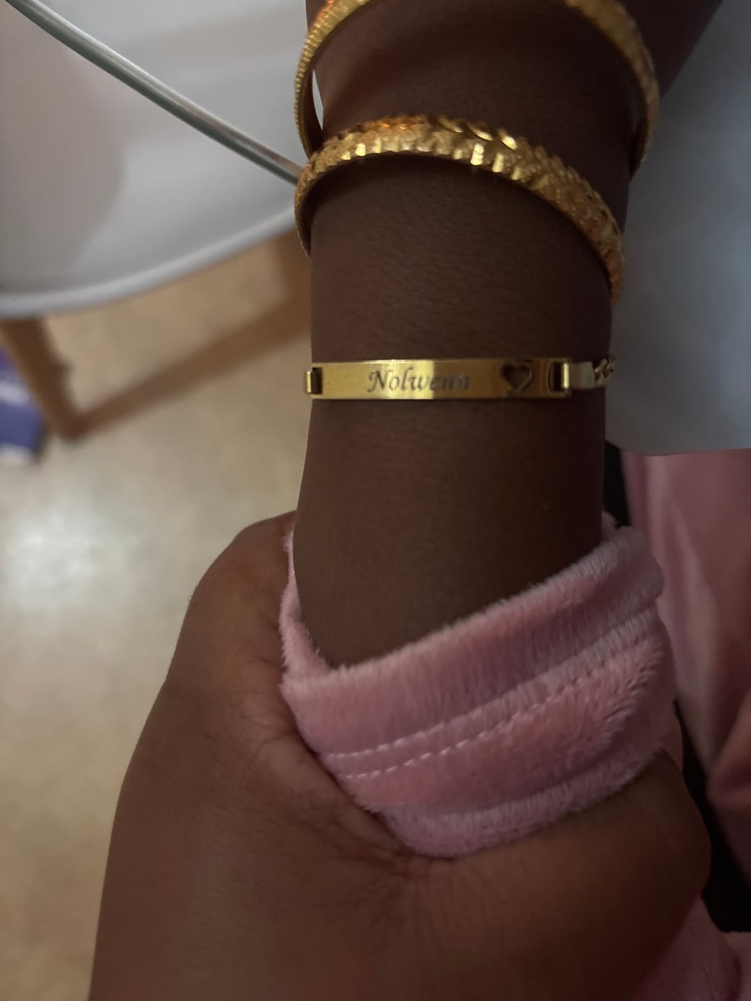 Customer photo review of Gourmette Prénom Enfant