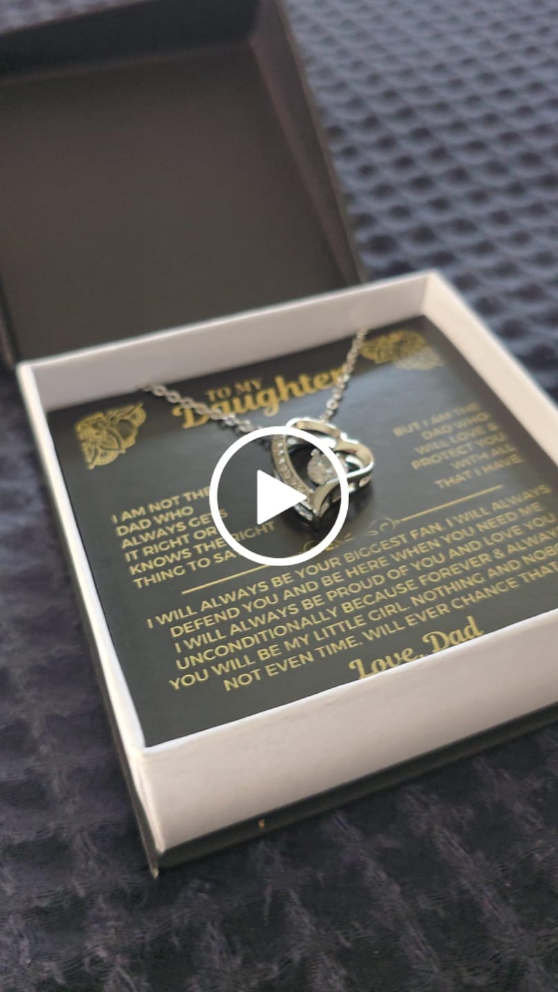 Customer video review of You will always be my little girl - Necklace for Daughter from Dad