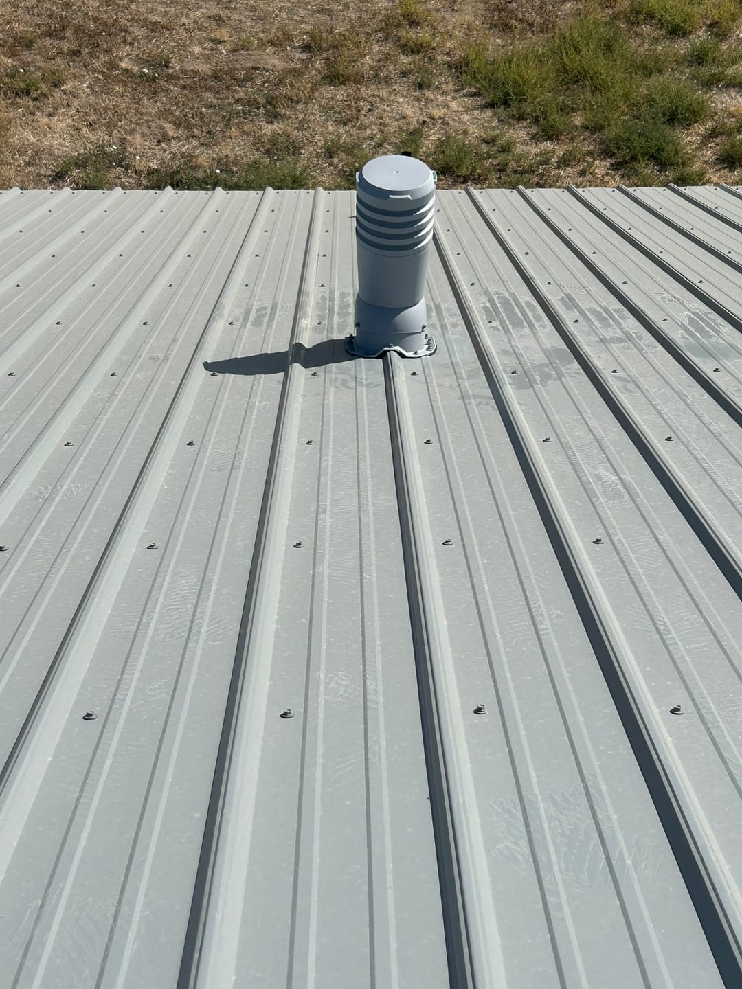 Customer photo review of Kitchen, Bathroom and Dryer Roof Exhaust Vent - Ivent ECO – Metal Rib Profile ¾ inch