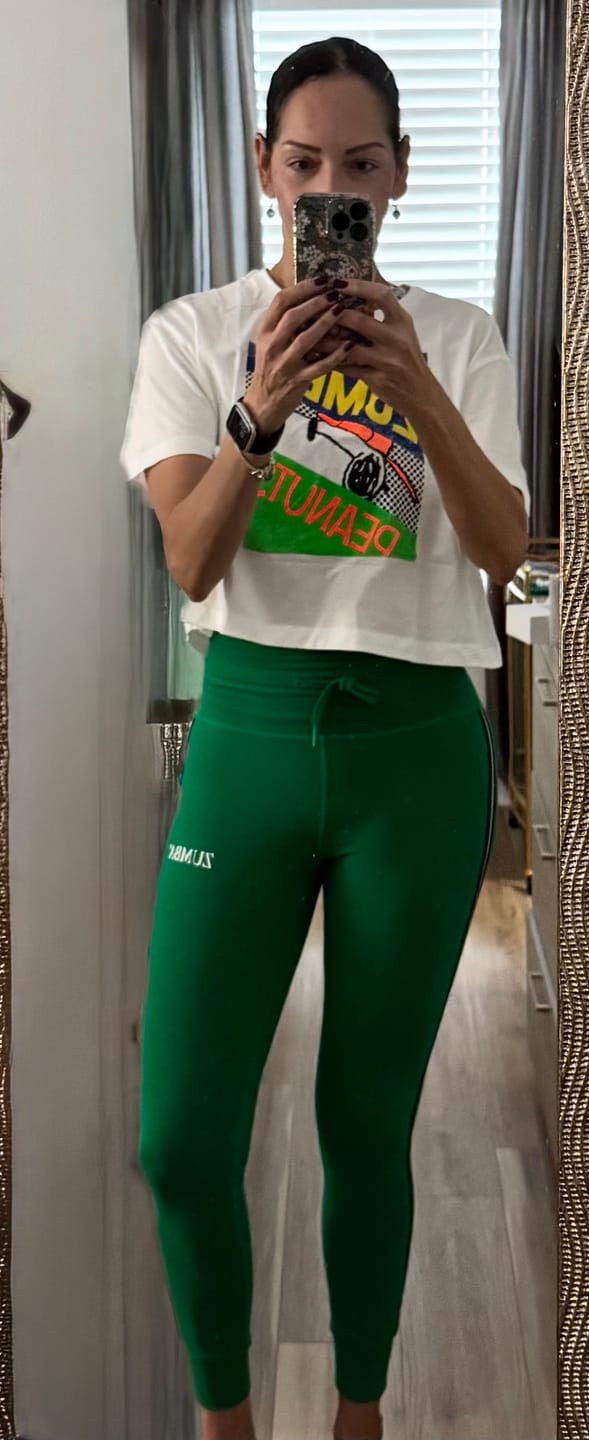 Customer photo review of Zumba Haus High Waisted Jogger Leggings