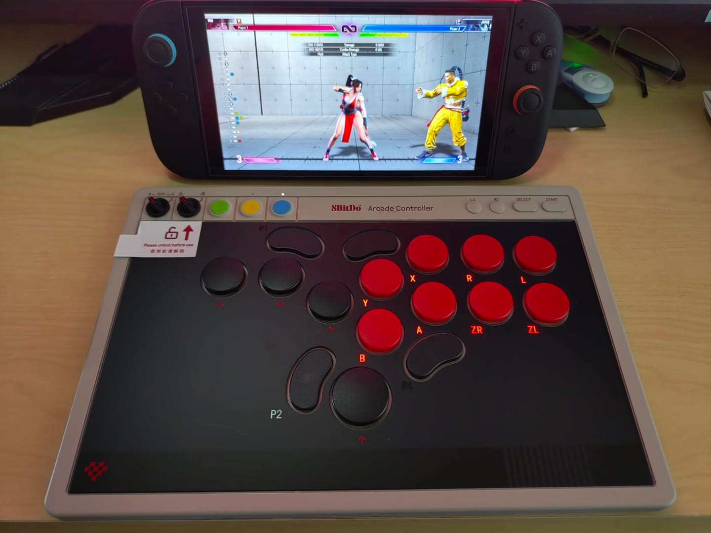 Customer photo review of Control Arcade 8bitdo - Switch and Windows