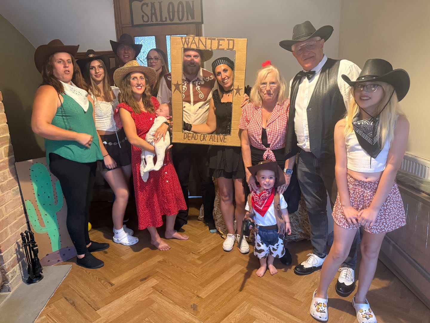 Customer photo review of Replay-able Cowboy Wild West Murder Mystery Dinner Game for Up to 20 Adults - Host Your Own Dinner Party Game Night - Cowboy & Wild West Theme - Cowboy Fancy Dress Dinner PartyV2