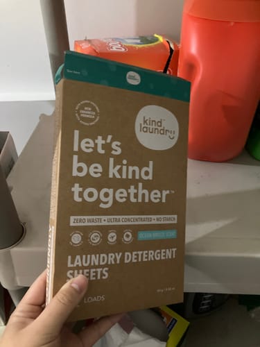 Customer photo review of Laundry Detergent Sheets