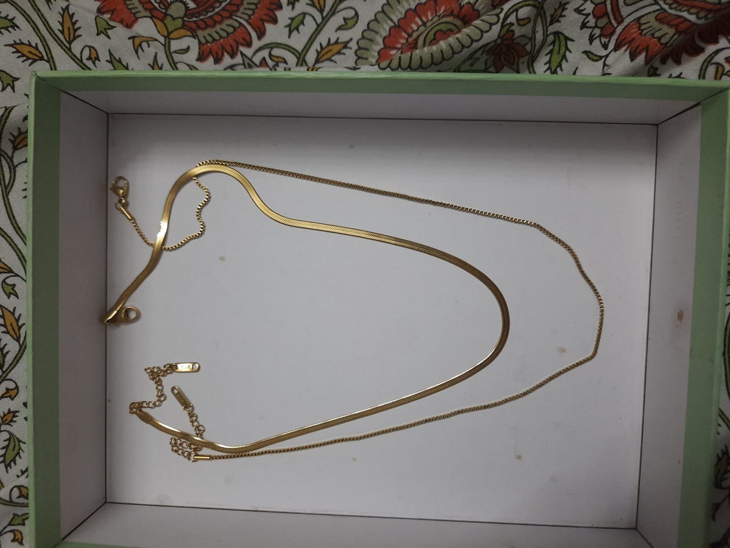 Customer photo review of Double Chain Delight Necklace