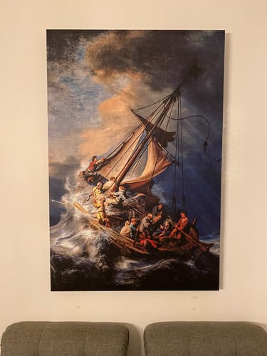 Customer photo review of Christ in the Storm on the Sea of Galilee