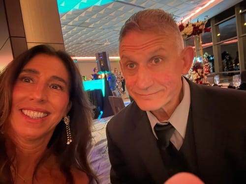 Customer photo review of Greta Bow Earrings