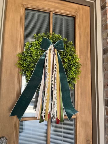 Customer photo review of Sunkissed Autumn Wreath Ribbon PRE-ORDER