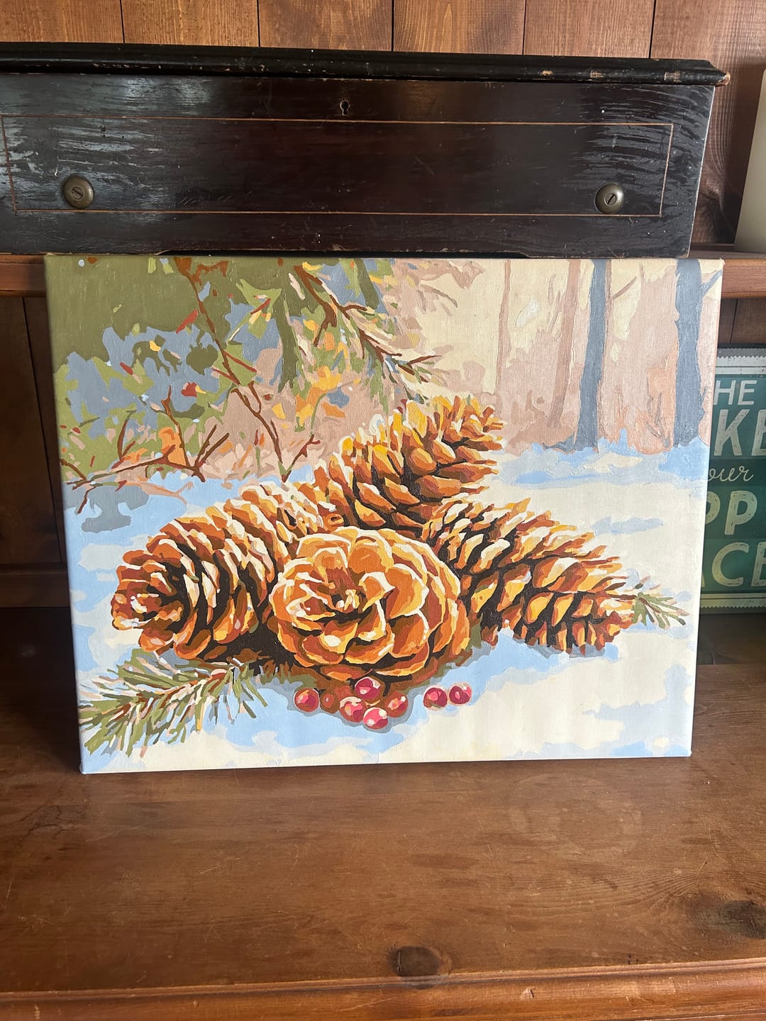 Customer photo review of Winter Pinecones