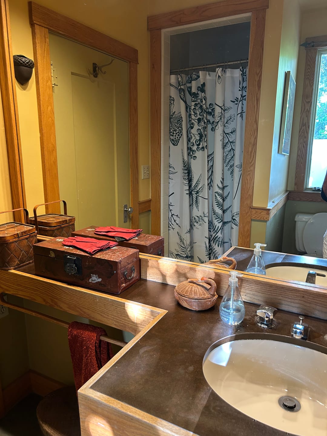 Customer photo review of Botanical Shower Curtain - Green