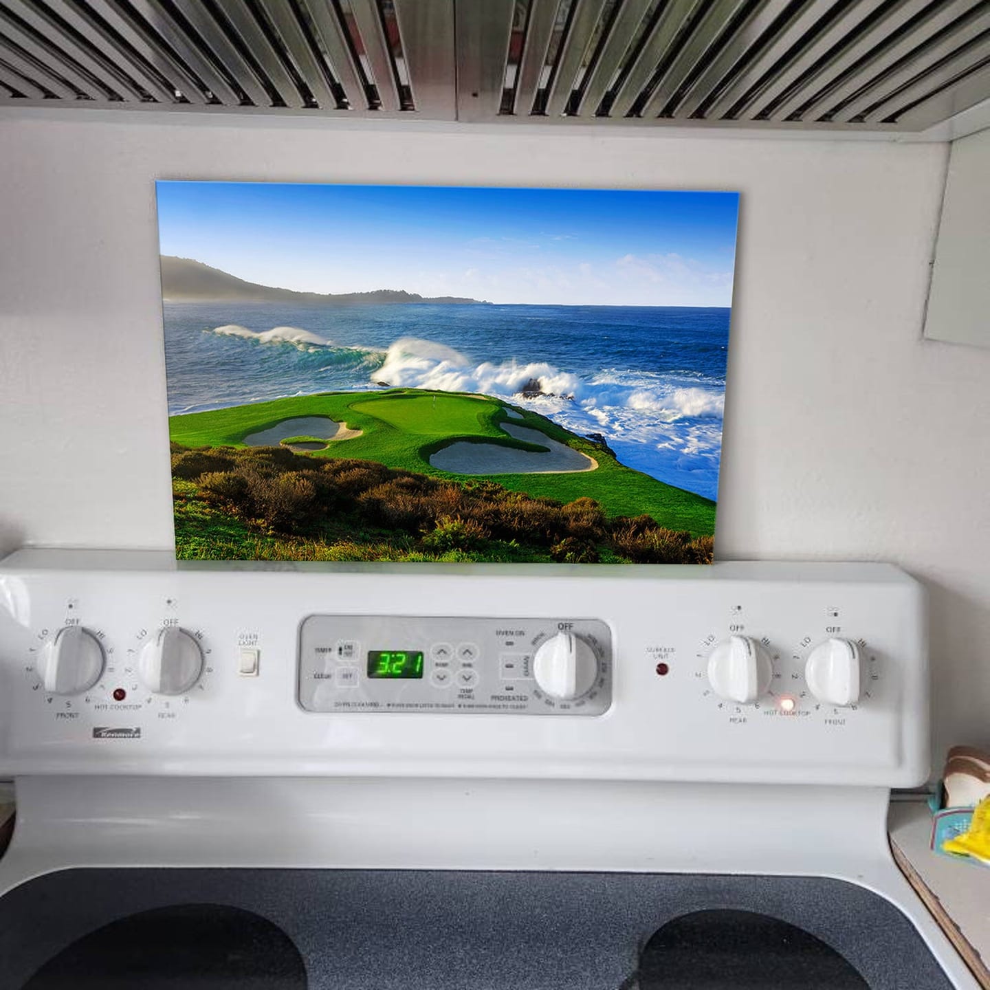 Customer photo review of Pebble Beach Golf Links 07, Massive Monday Aerial At Califorlia, Golf Art Print,Gifts Golf Lover, Canvas Print Wall Art