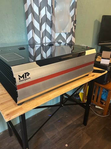 Customer photo review of Monport Reno45 45W Desktop CO2 Laser Engraver & Cutter (16" X 12") with Magnetic Assisted Autofocus