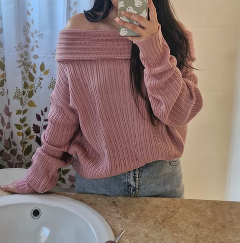 Customer photo review of SWEATER LINA ROSADO