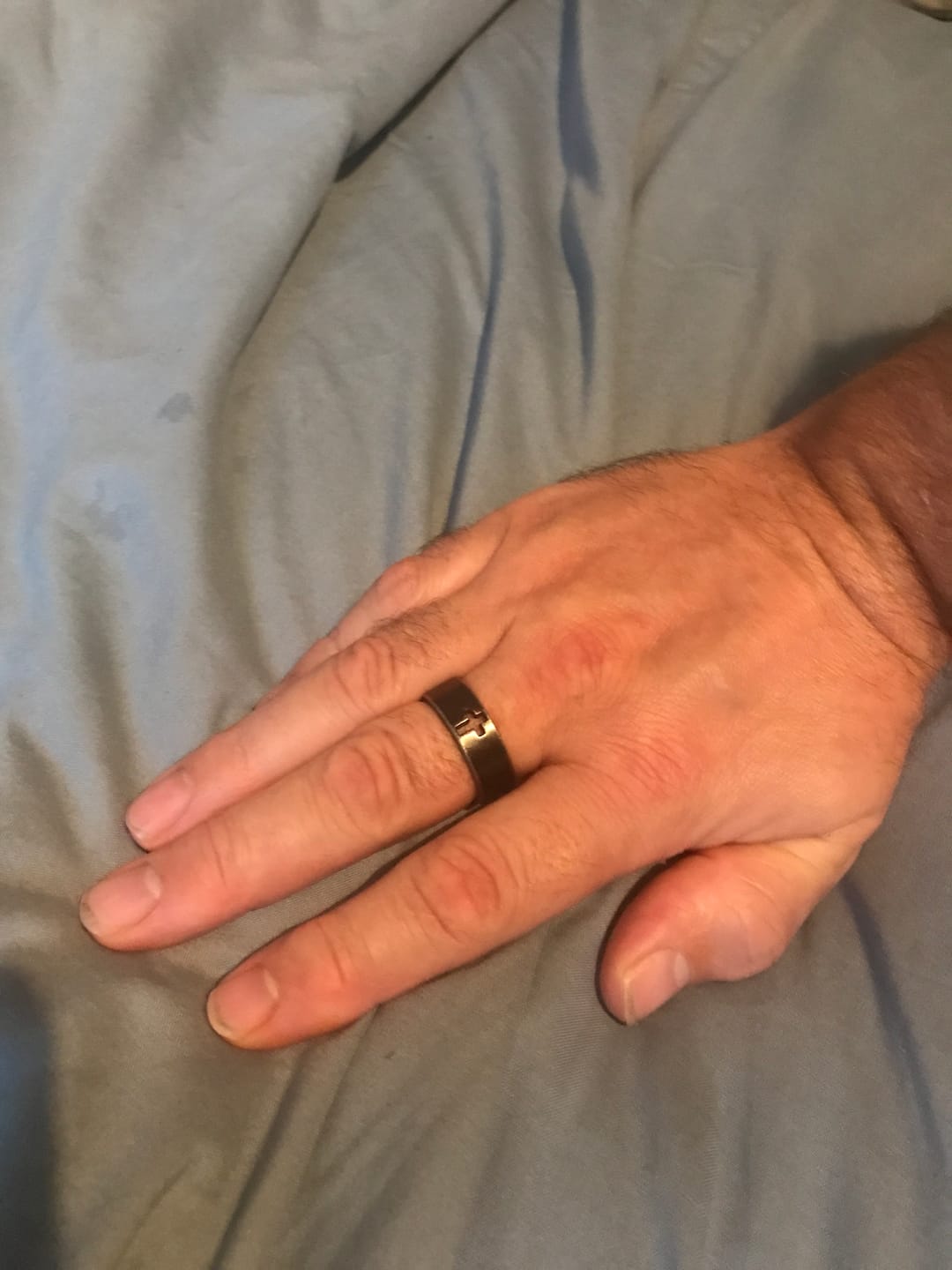 Customer photo review of BLACKED CROSS.