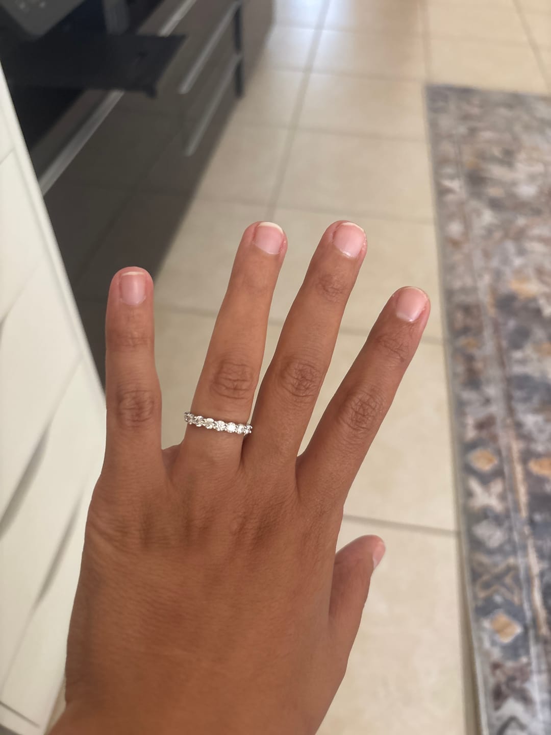 Customer photo review of Aya Moissanite Ring｜4.9tcw