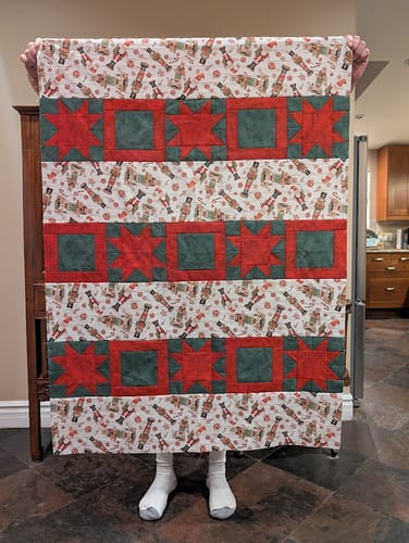 Customer photo review of Two Grunge Nutcrackers Fabric Panel