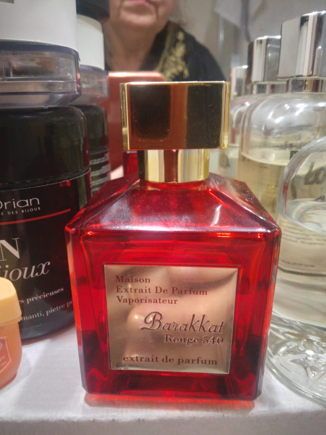 Customer photo review of Extrait de Parfum Barakkat Rouge 540 - Fragrance World 100 ML