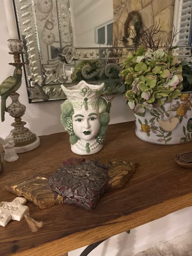 Customer photo review of Sicily Lemon Vase Green
