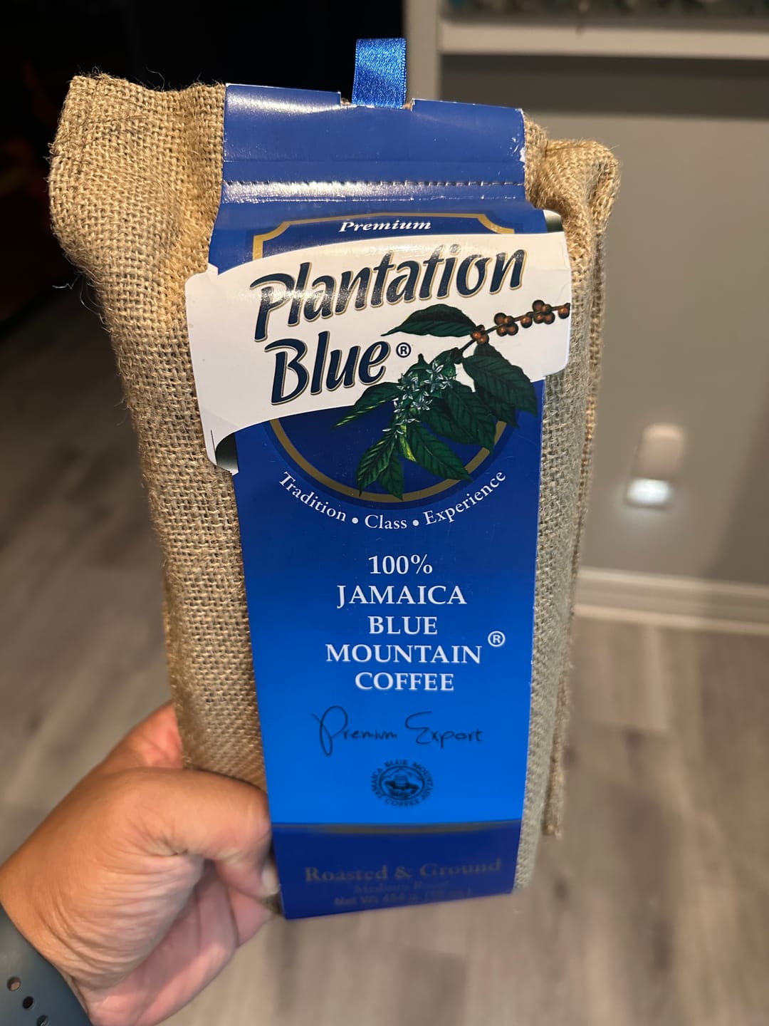 Customer photo review of Plantation Blue® Jamaica Blue Mountain Coffee (16 oz - roasted and ground)
