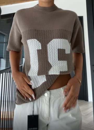 Customer photo review of KNIT JERSEY TAUPE