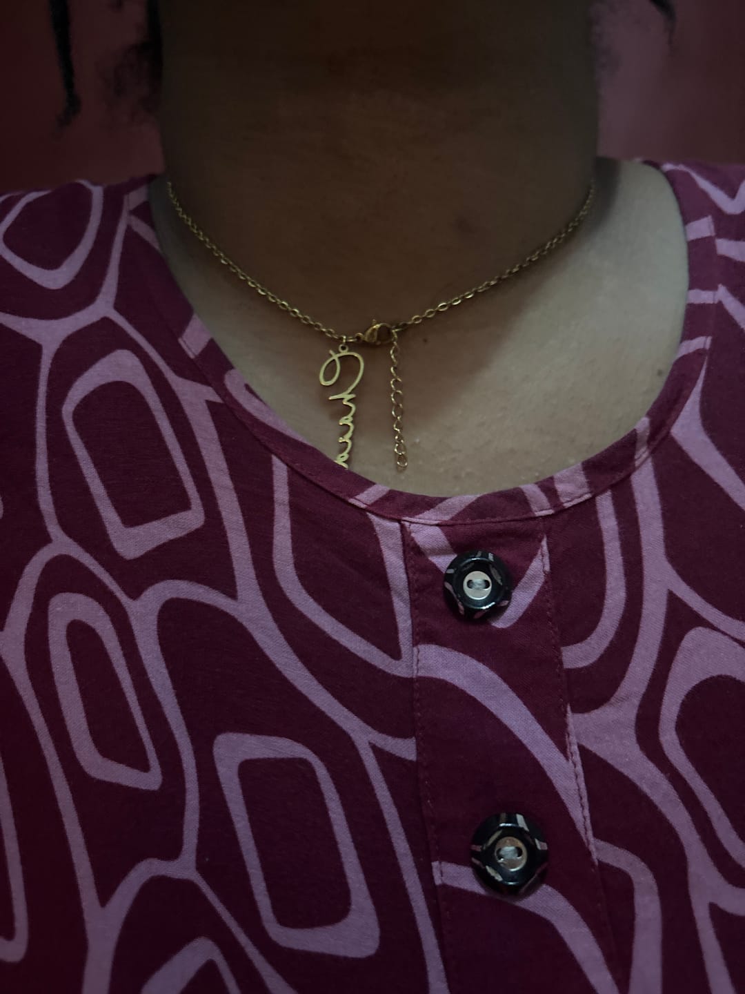 Customer photo review of Collier Signature Personnalisé