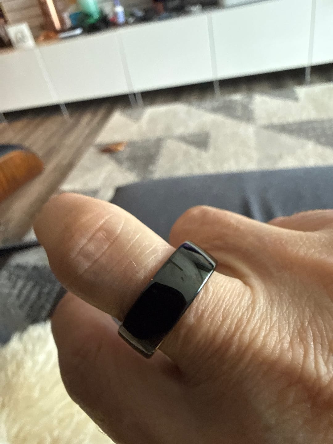 Customer photo review of Fitaos R06 Glucose & ECG Smart Ring - BP Health Tracker