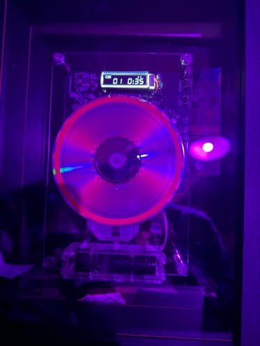 Customer photo review of M1 Music Frame CD Player