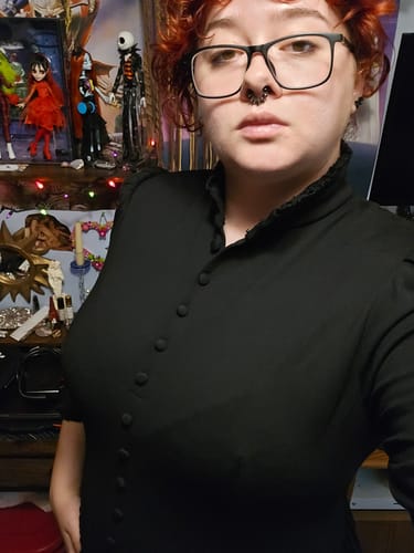 Customer photo review of Victorian Dress in Black