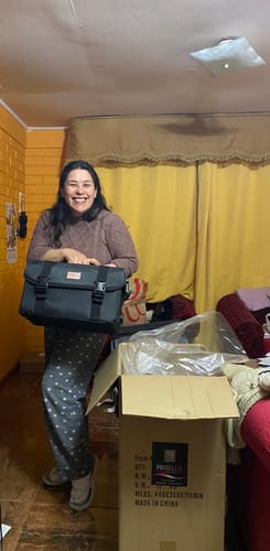 Customer photo review of Maleta 2 en 1 con Ruedas Nylon XL