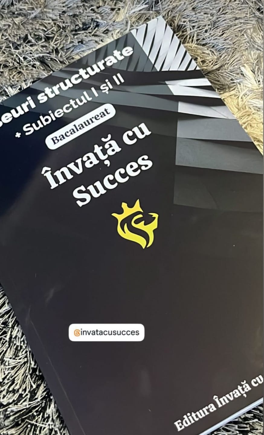 Customer photo review of Învață cu succes - Eseurile structurate și caracterizările la Română + Subiectul I & II pentru Bacalaureat