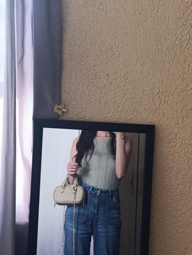 Customer photo review of Bolsa Praga • Latte