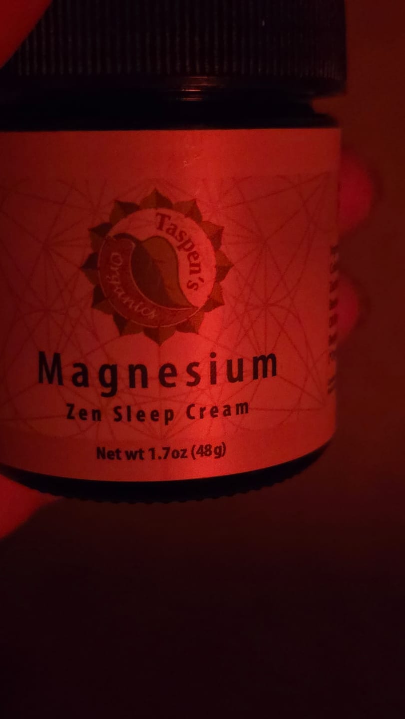 Customer photo review of Magnesium Zen Sleep Cream