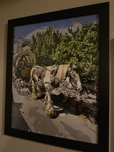 Customer photo review of Custom Paint By Numbers Kit